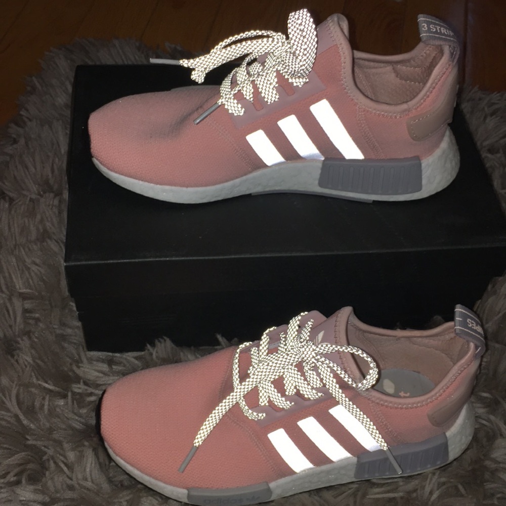 Pink Adidas NMD R1 shoes size 8 women's
